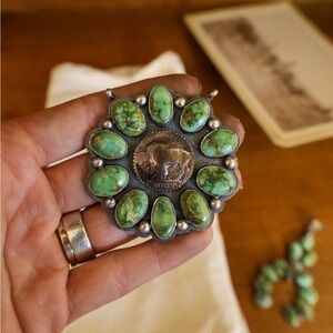 SG Buffalo cluster necklace